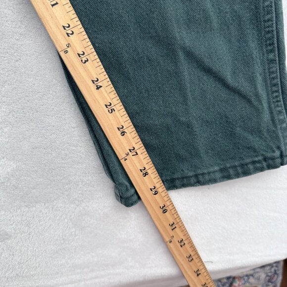 Vintage Wrangler Jeans Men 36x29 Green Original Straight Leg 13MWZ Made In USA - Picture 5 of 10